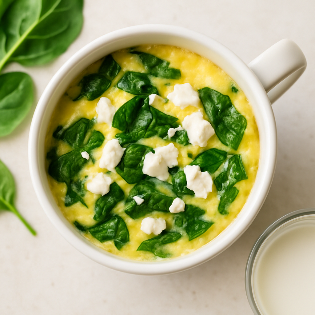 Spinach and Feta Mug Omelet