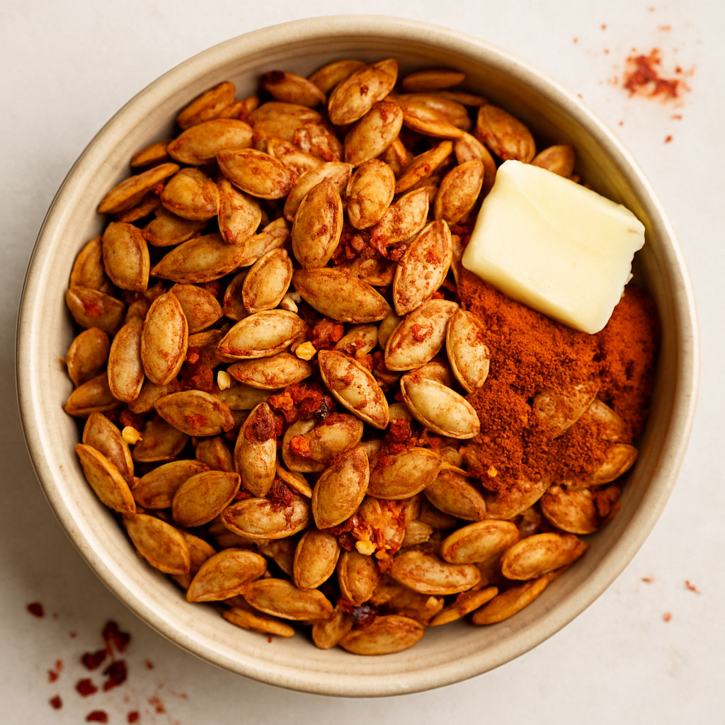 Spicy Roasted Pumpkin Seeds