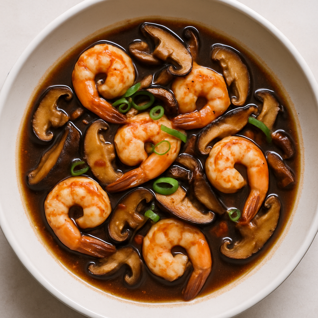 Shrimp Stir-Fry with Vermouth
