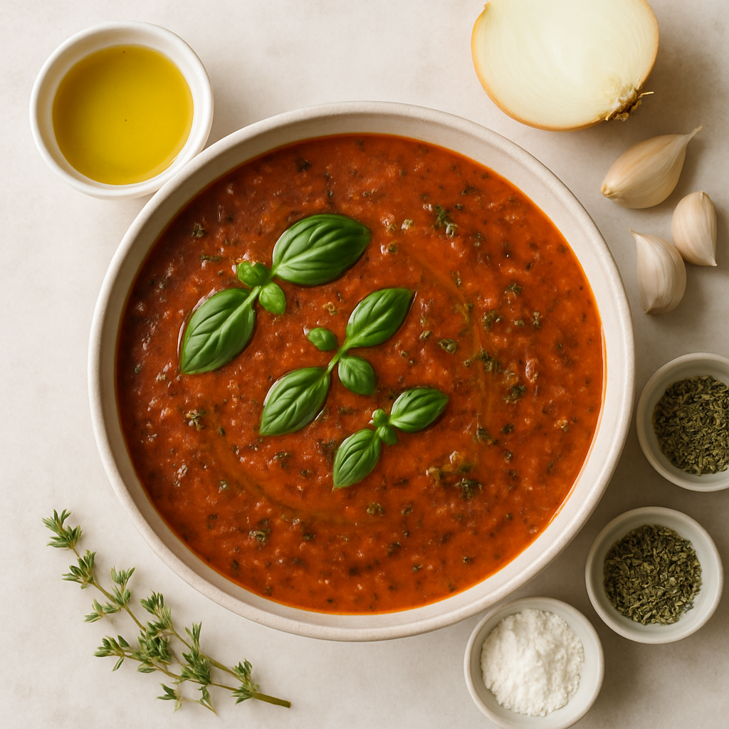 Sopa de Tomate y Hierbas