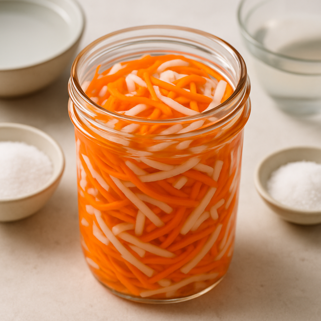 Vietnamese Pickled Carrots and Daikon Radish