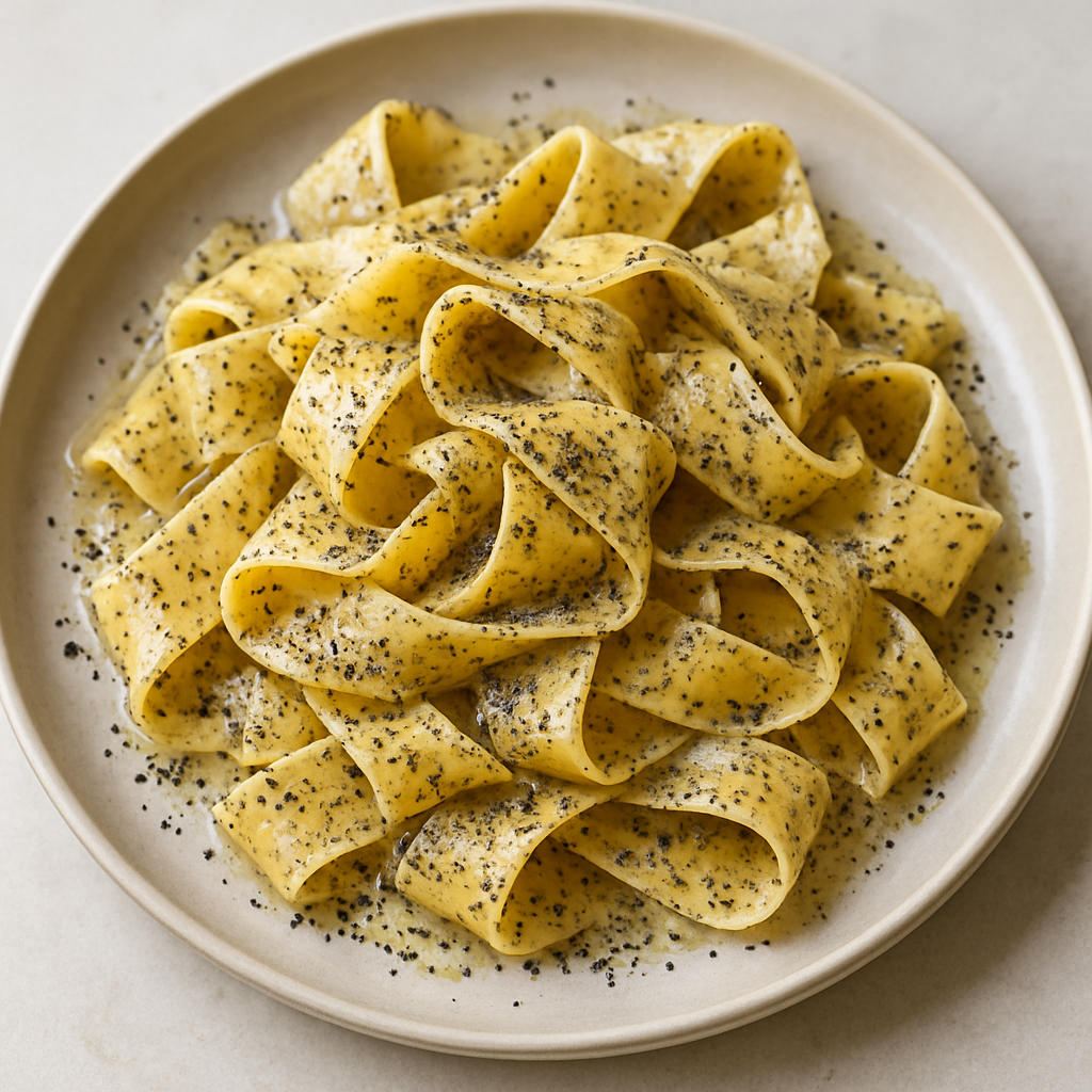 Pappardelle con Semillas de Amapola