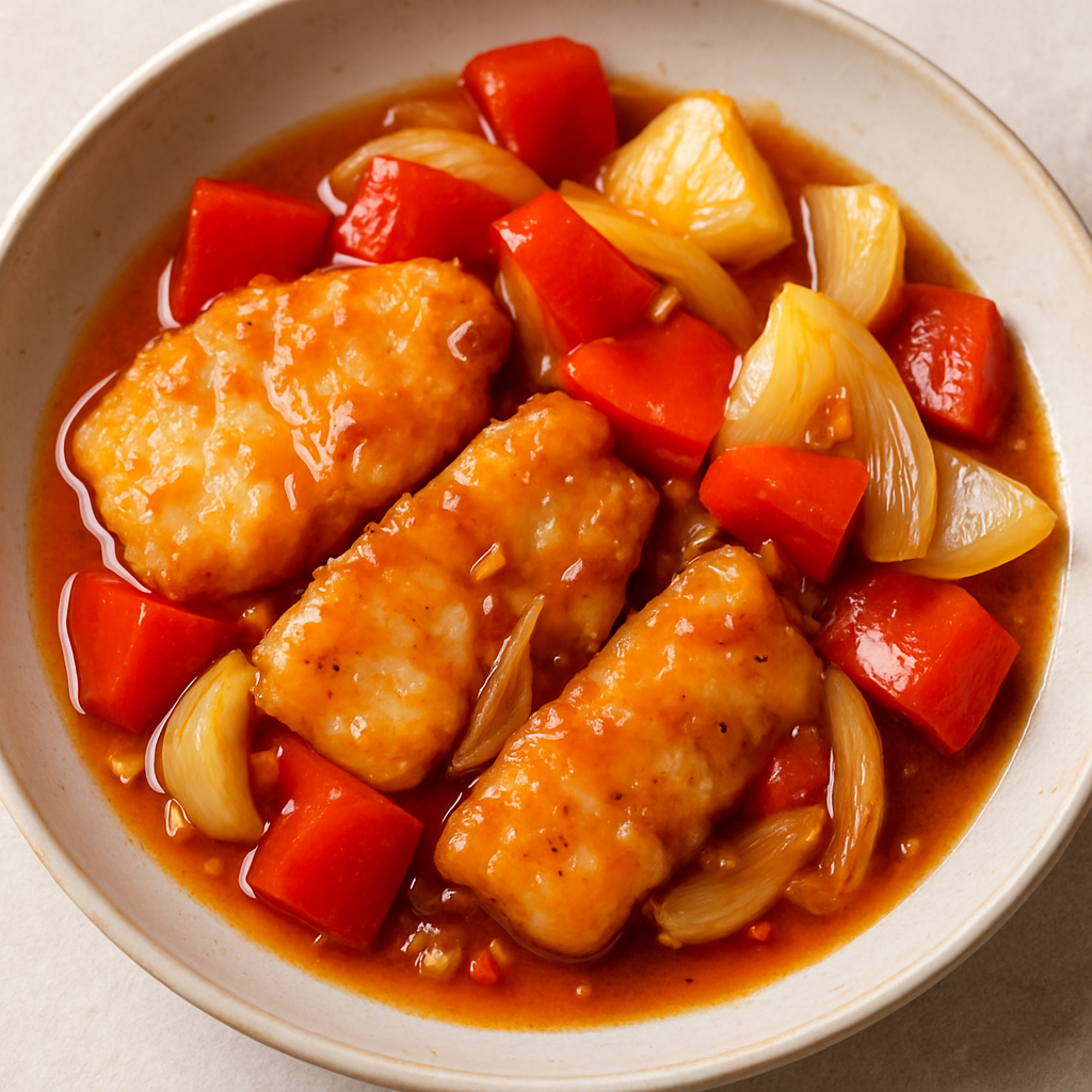 Filetes de Pescado Agridulce