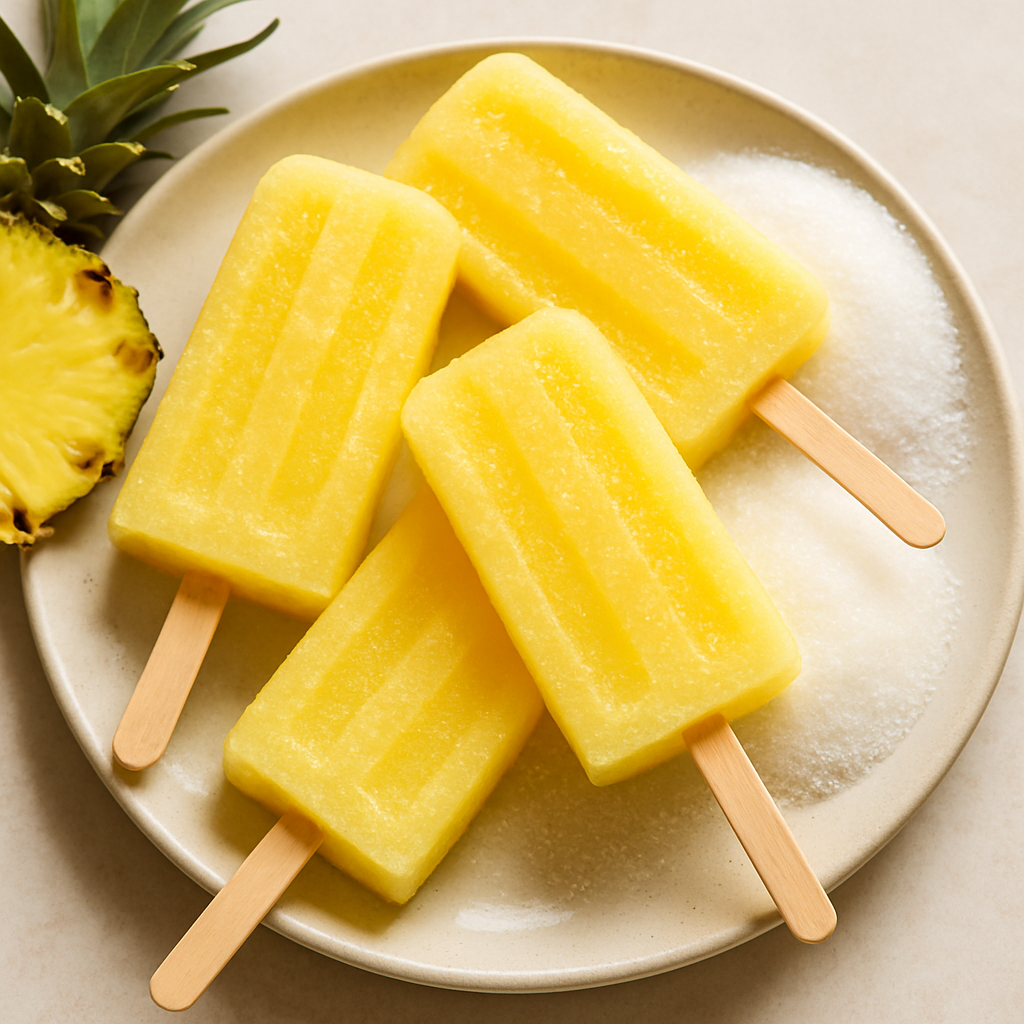 Pineapple Ice Pops
