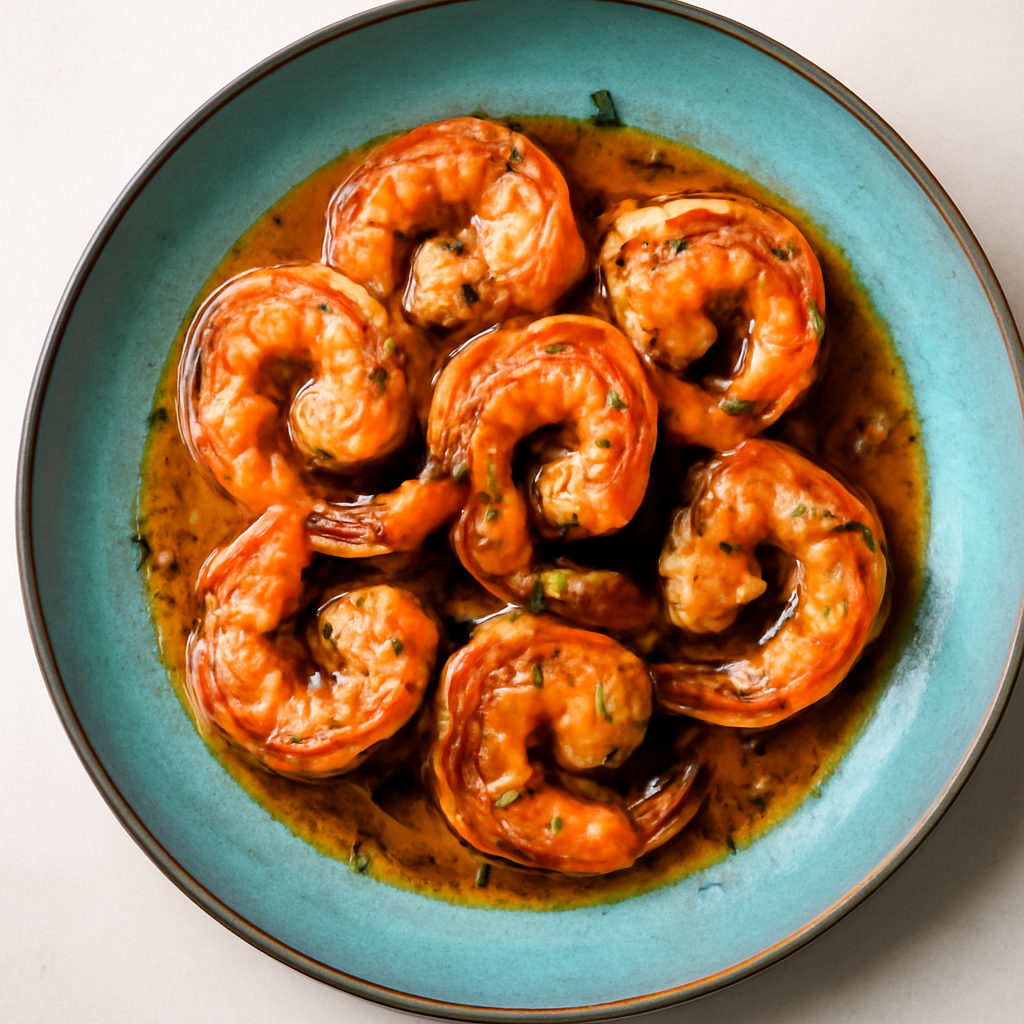 Spicy Shrimp with Orange Brown Butter Sauce