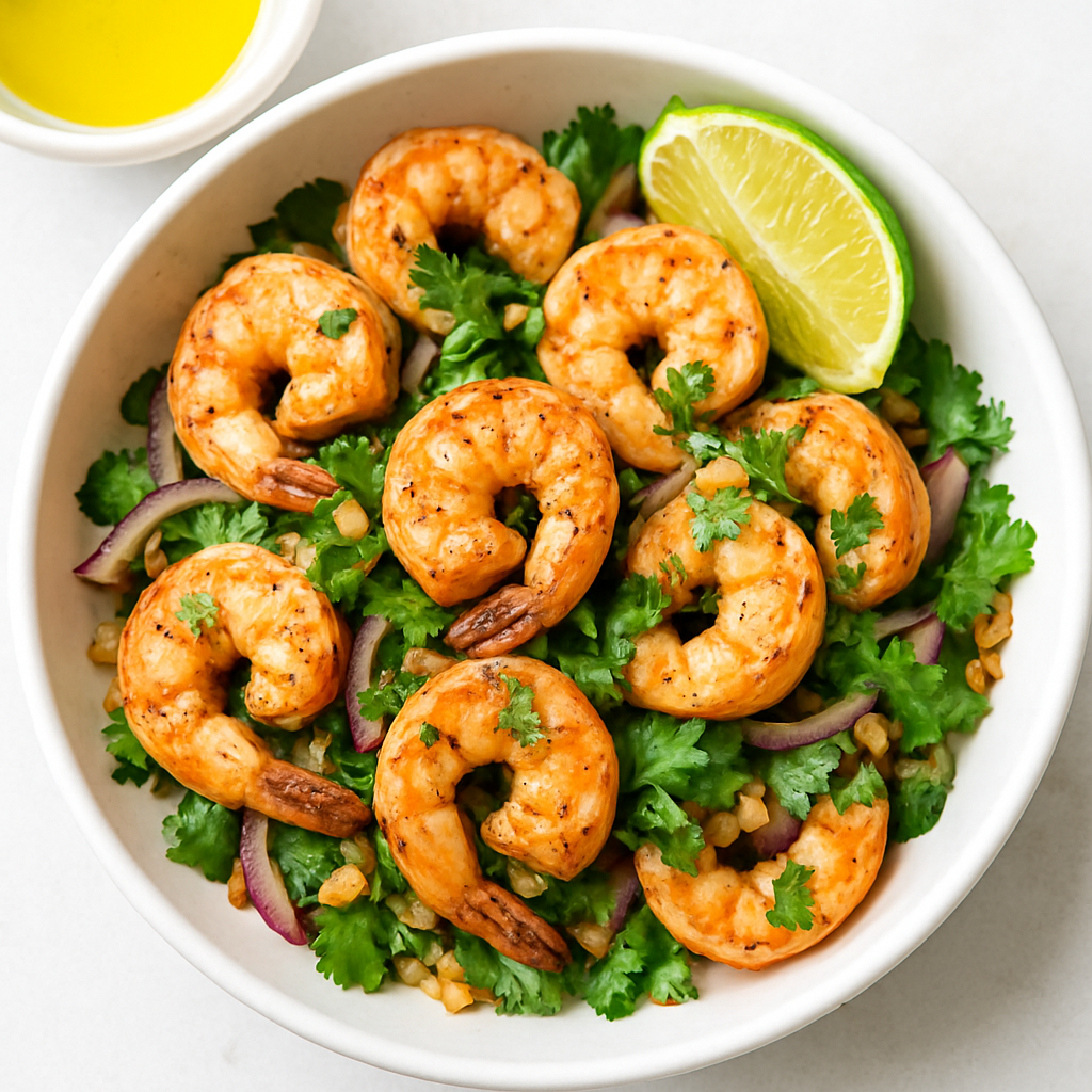 Camarones con Ajo y Cilantro