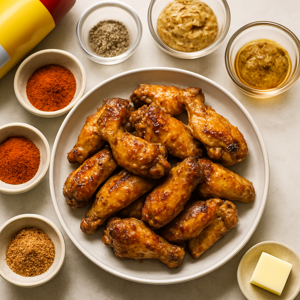 Alitas de Pollo con Mostaza Criolla