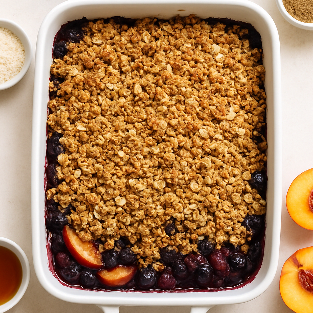 Naturally Sweetened Healthy Fruit Crisp