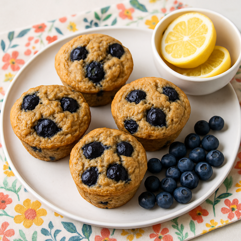Vegan Blueberry Yogurt Muffins