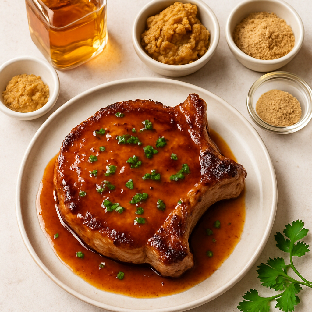 Chuletas de Cerdo con Whisky y Miso