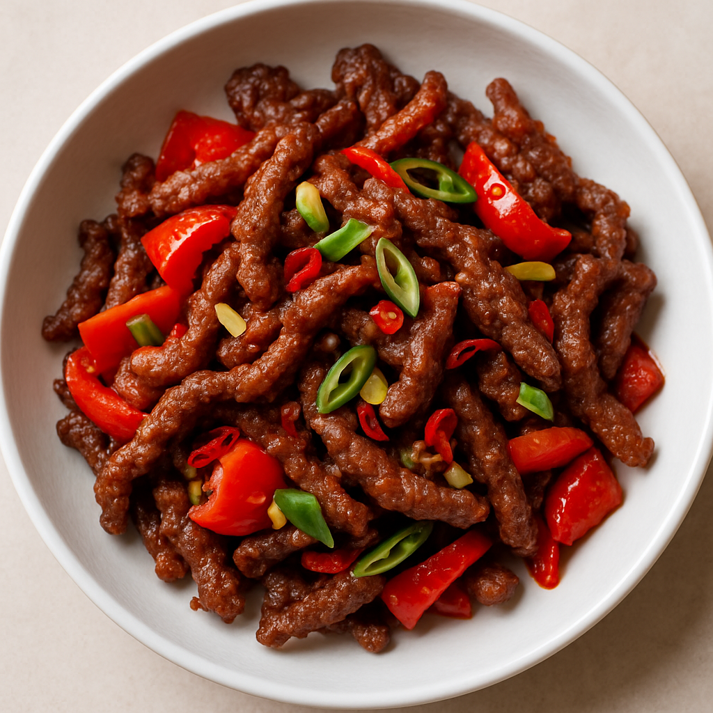 Carne de Res Crujiente con Chile