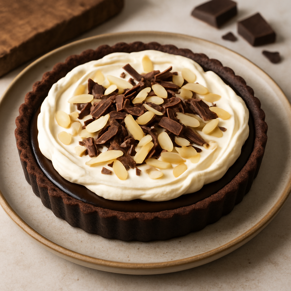 Bittersweet Chocolate Bourbon Tart