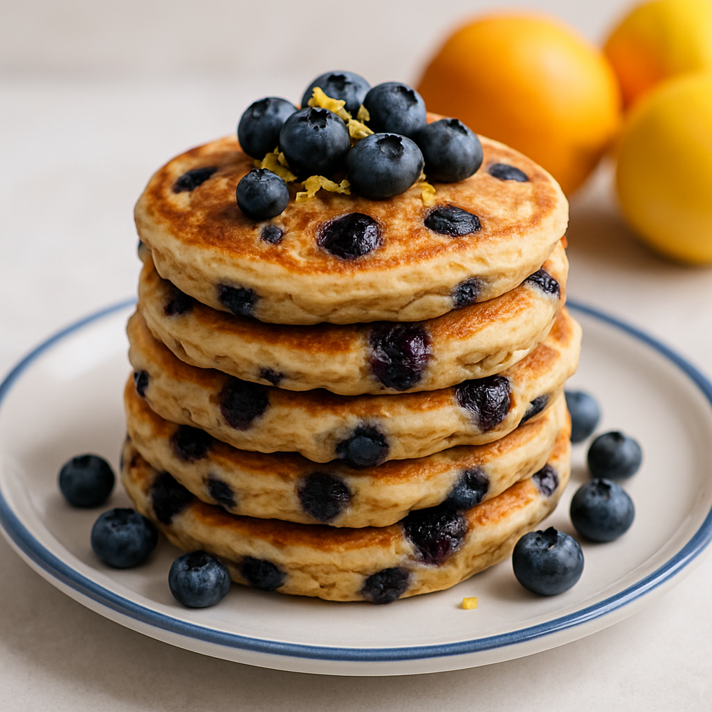 Lemon Blueberry Pancakes