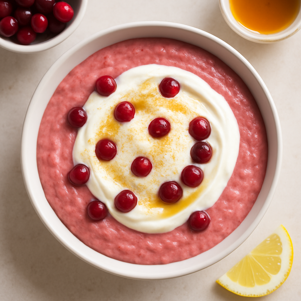 Puré de Cereales Batido Finlandés con Crema de Yogur