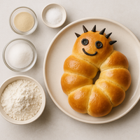 Caterpillar Bread for Halloween
