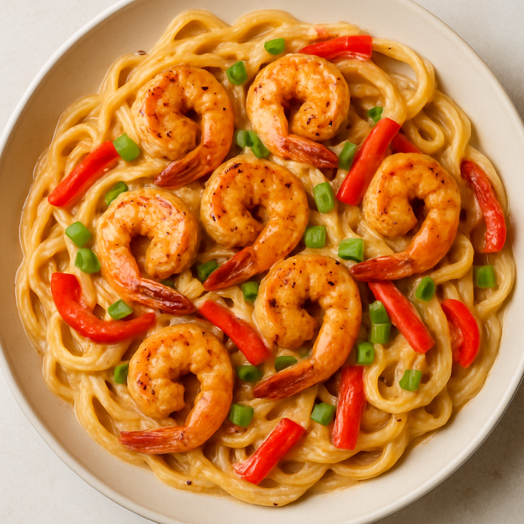 Pasta de Camarones Cajún Cremosa