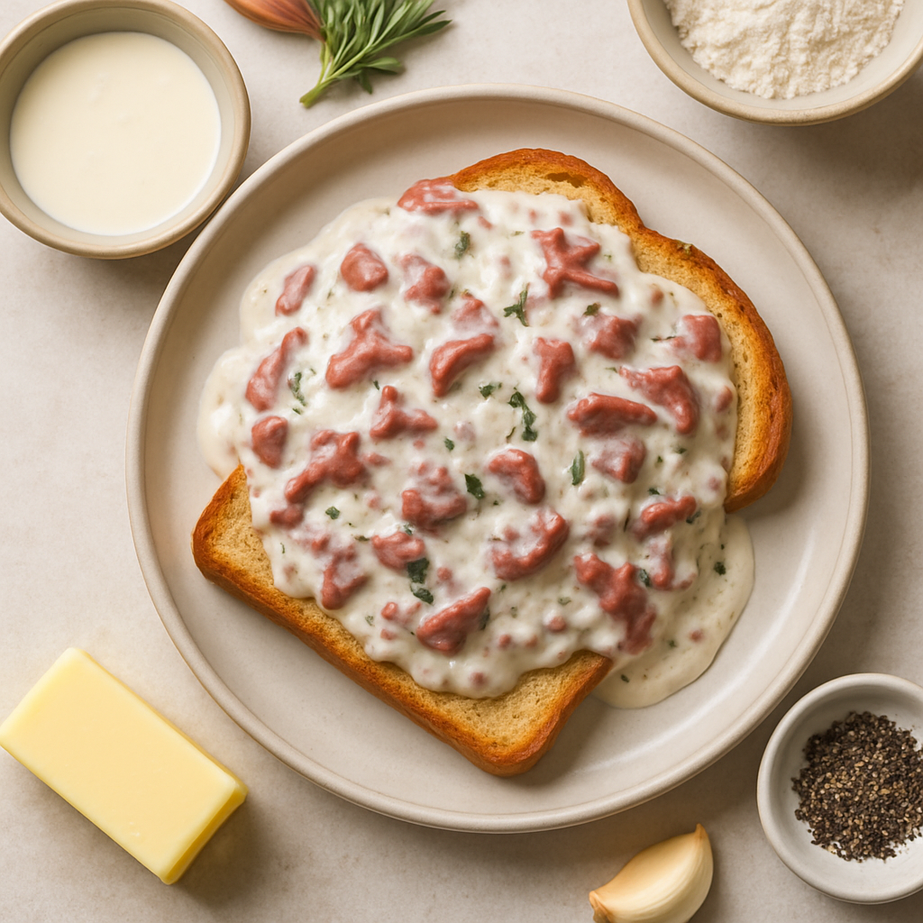Chipped Beef on Toast