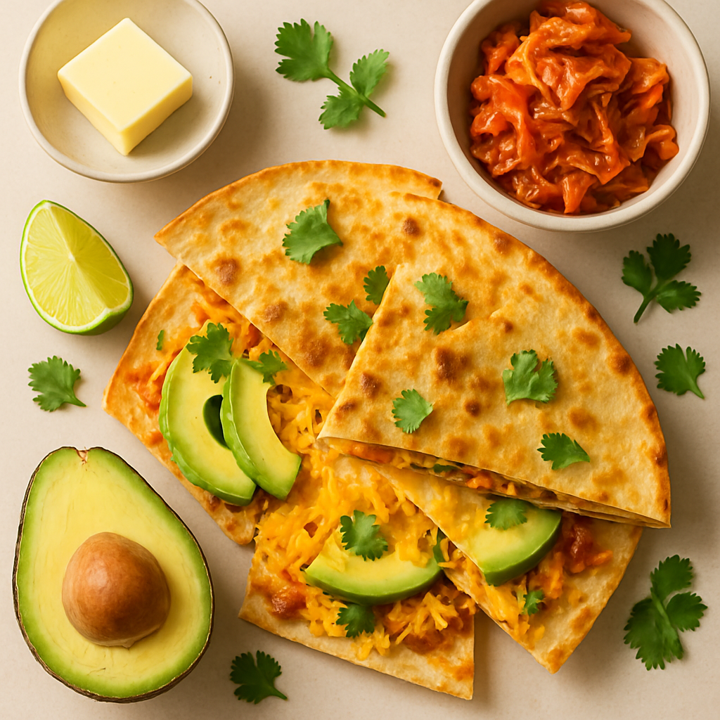 Kimchi Avocado Quesadilla