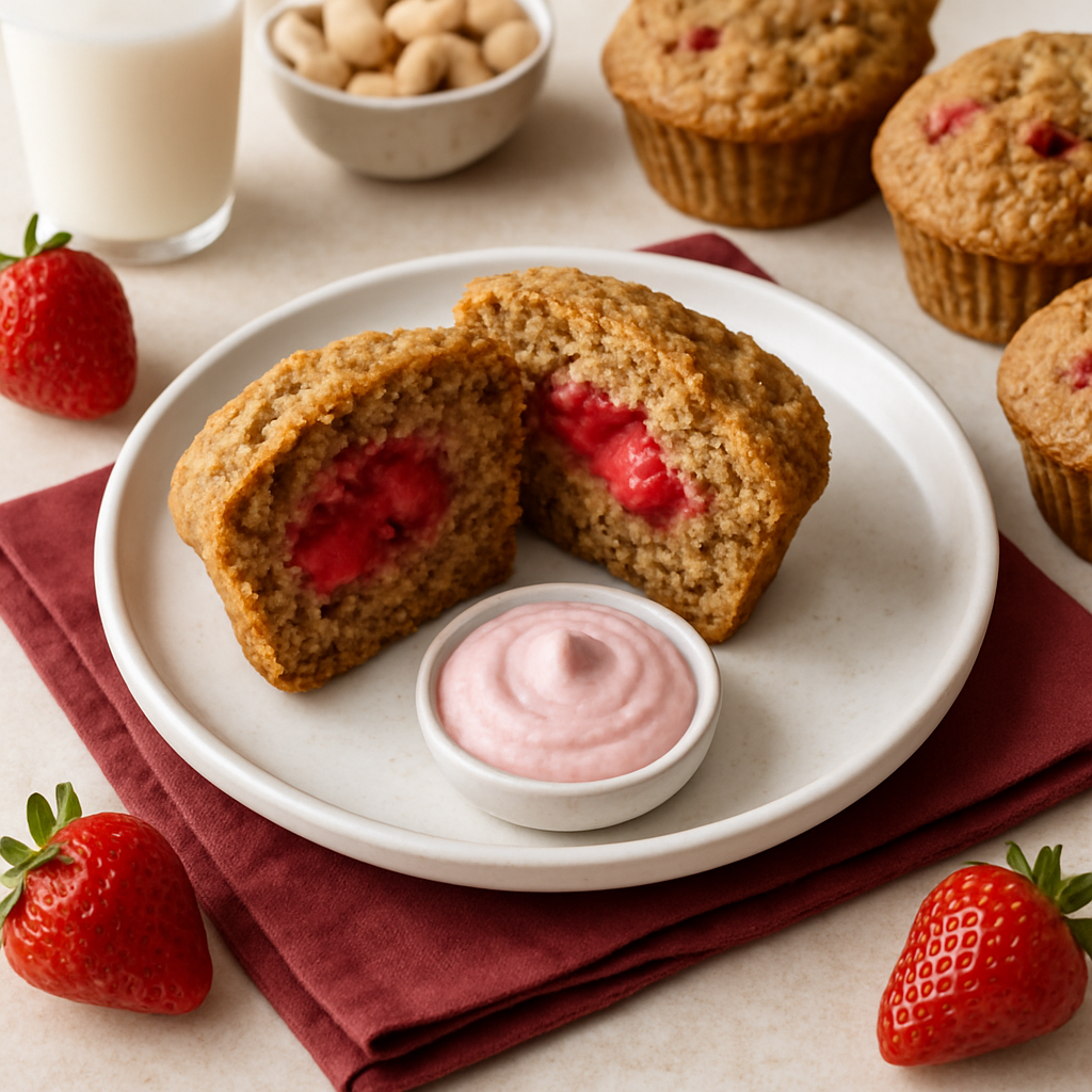Strawberry Oatmeal Muffins