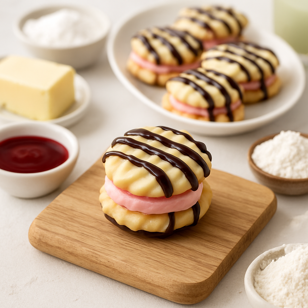 Galletas Sándwich Vienesas de Cereza