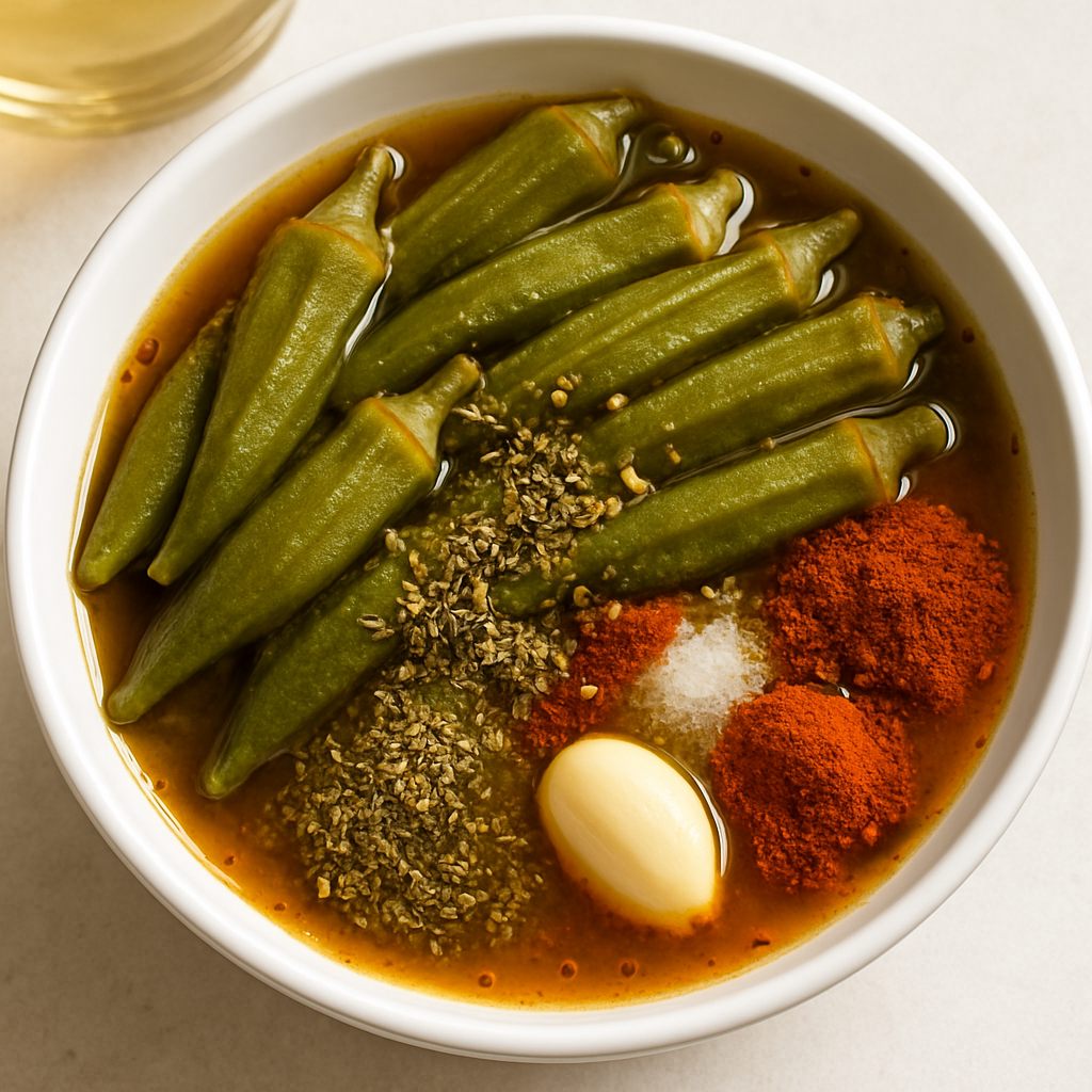 Cajun Pickled Okra