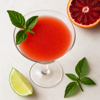 Thai Basil Blood-Orange Martini