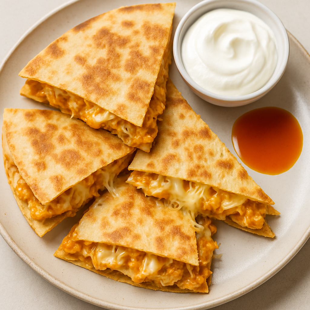 Quesadilla de Dip de Pollo al Búfalo