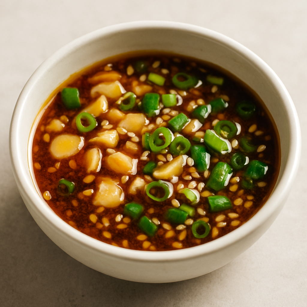 Salsa de Ajo y Vinagre Dulce en Sartén