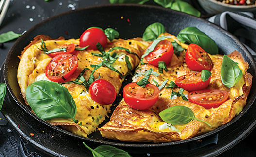 Tortilla de Tomate y Ajo