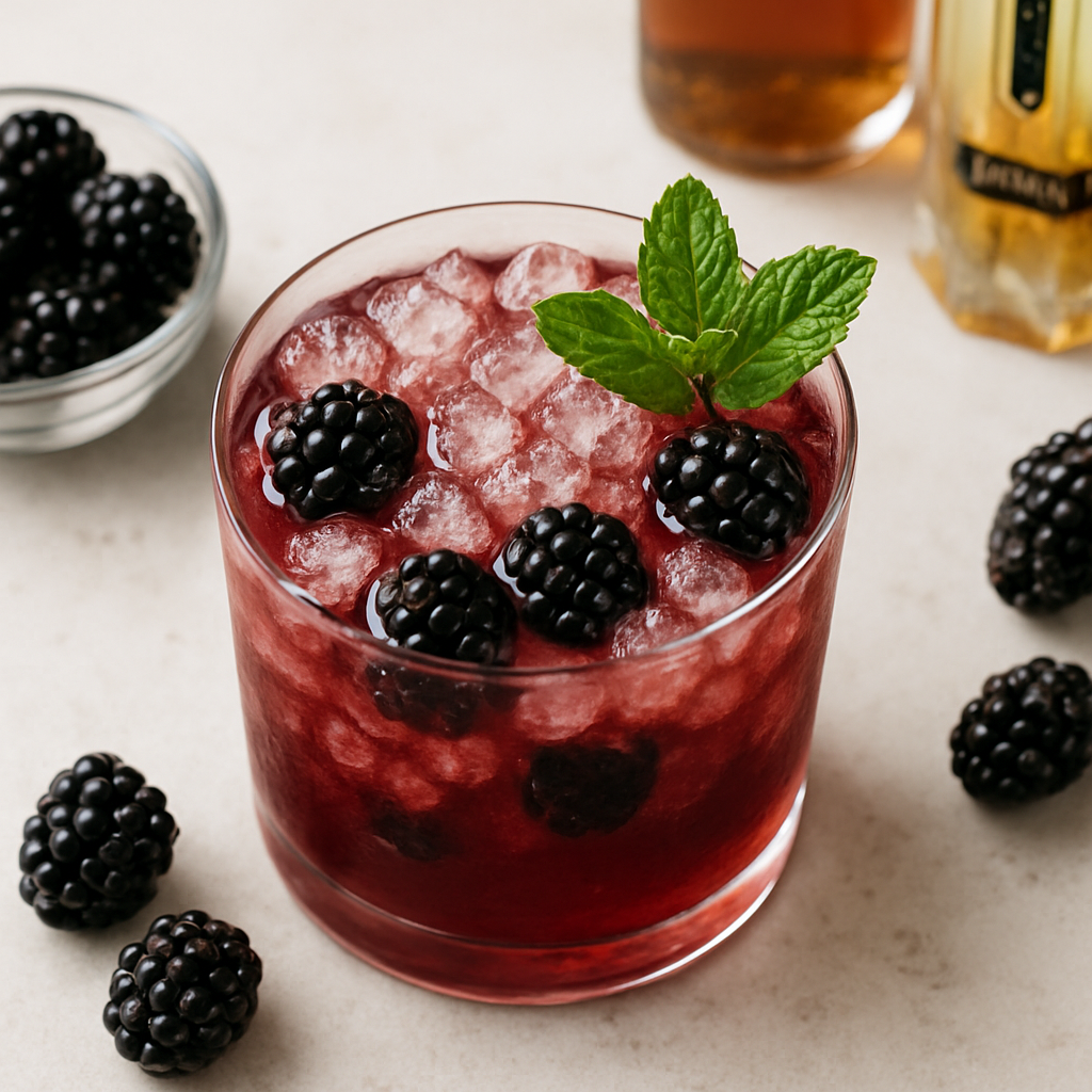 Spiced Blackberry Cocktail