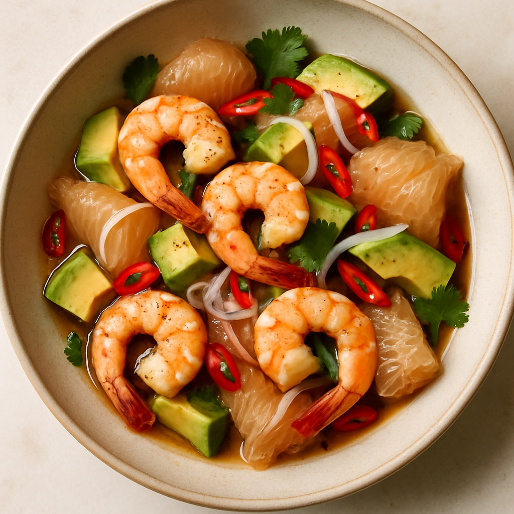 Ensalada de Camarones y Pomelo