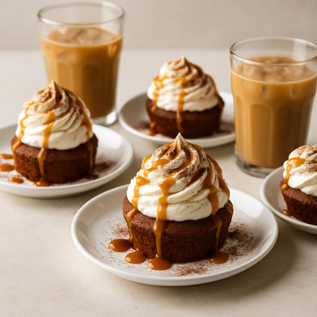 Caramel Mocha Ice Cream Cupcakes