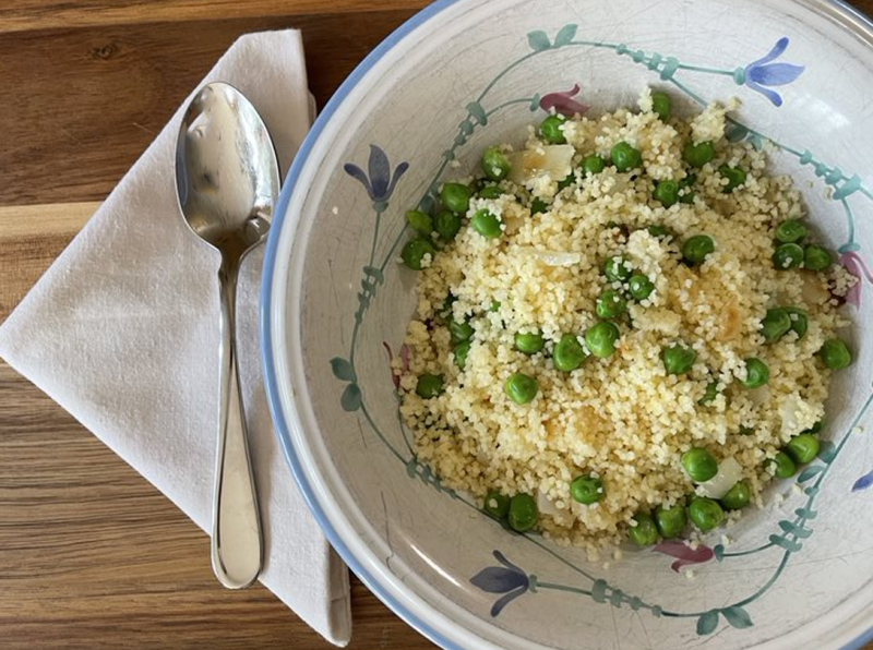 Couscous with Peas and Onions