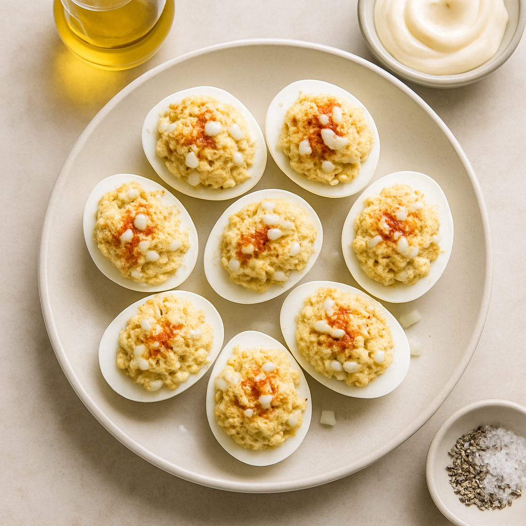 Eastern European Stuffed Eggs