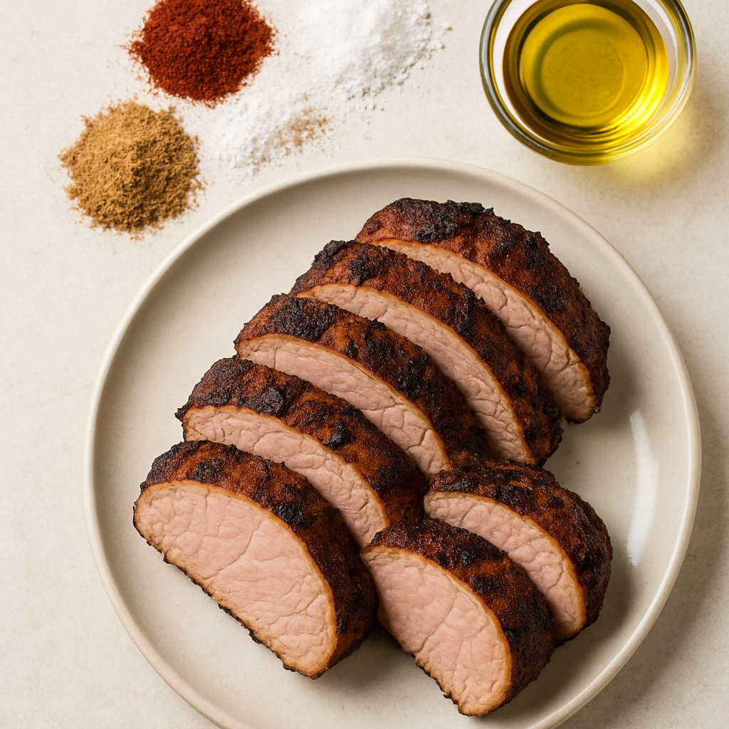 Spice-Rubbed Grilled Pork Tenderloin