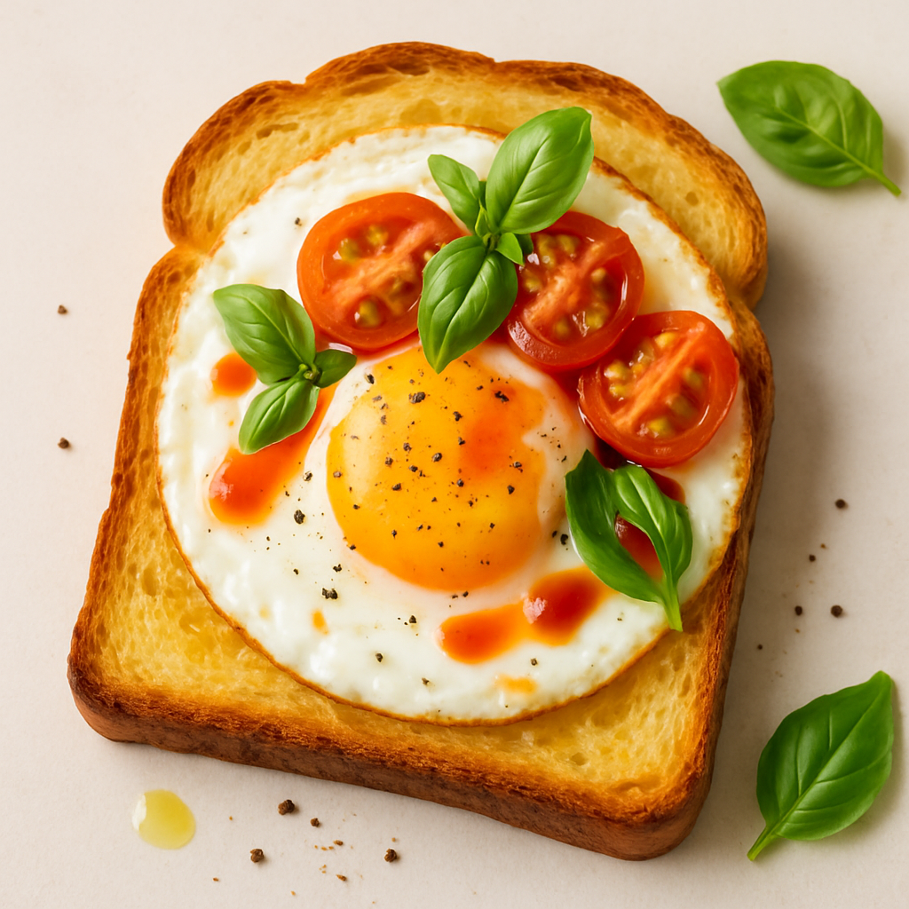 Crostini de Huevo del Desayuno con Tabasco
