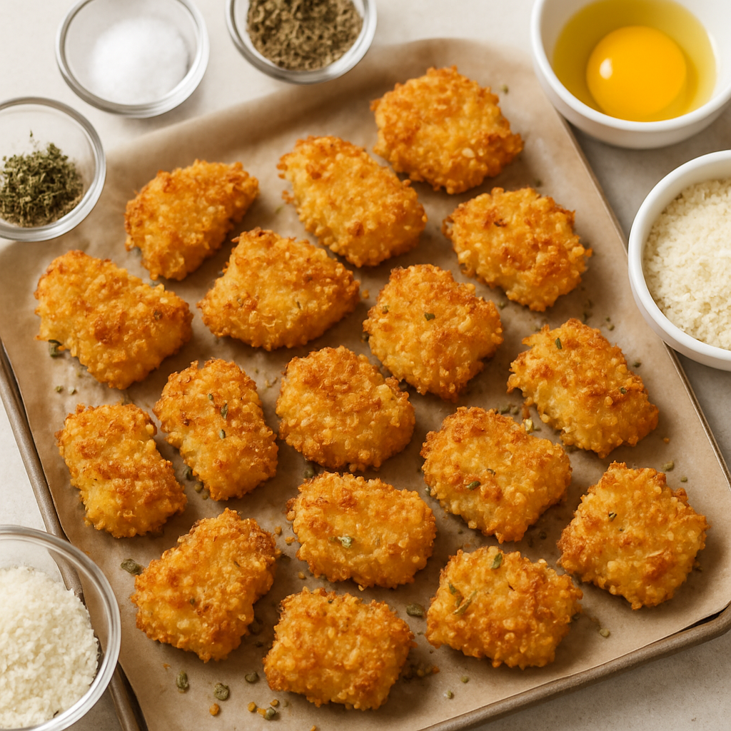 Parmesan Baked Chicken Nuggets