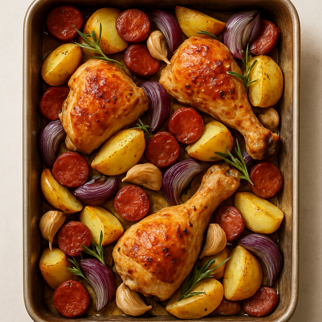Chicken & Chorizo Traybake