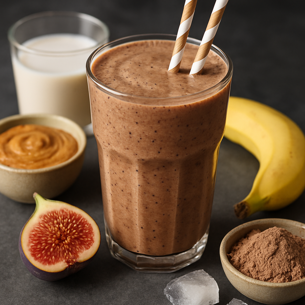 Chocolate Fig Protein Smoothie
