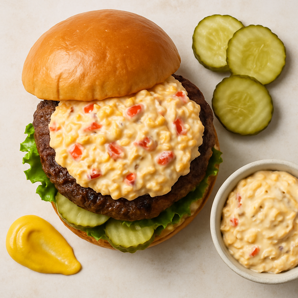 Southern Pimento Cheese Burgers
