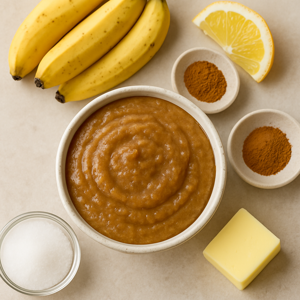 Mantequilla de Plátano con Especias de Pastel de Calabaza
