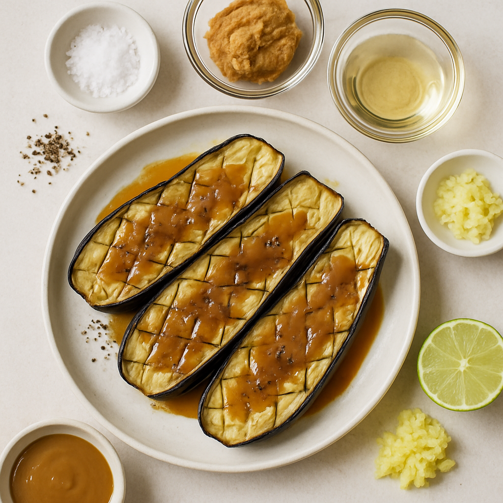 Berenjena con Salsa de Miso