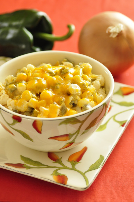 Hominy con Chile y Queso
