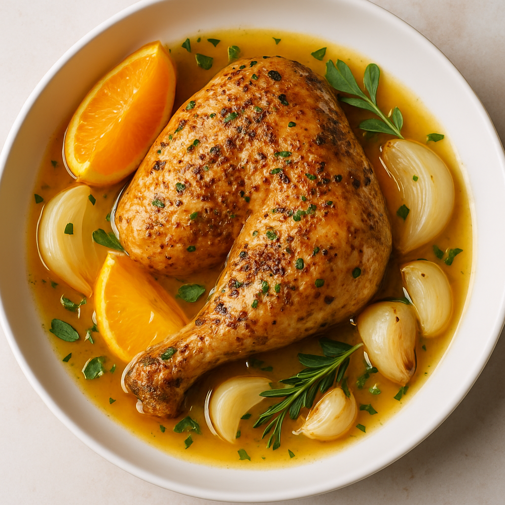 Roast Chicken with Orange and Herbs