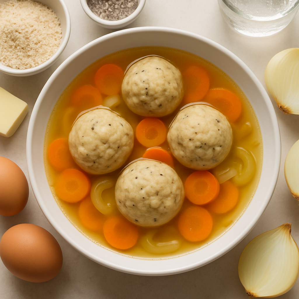 Vegetarian Matzo Ball Soup