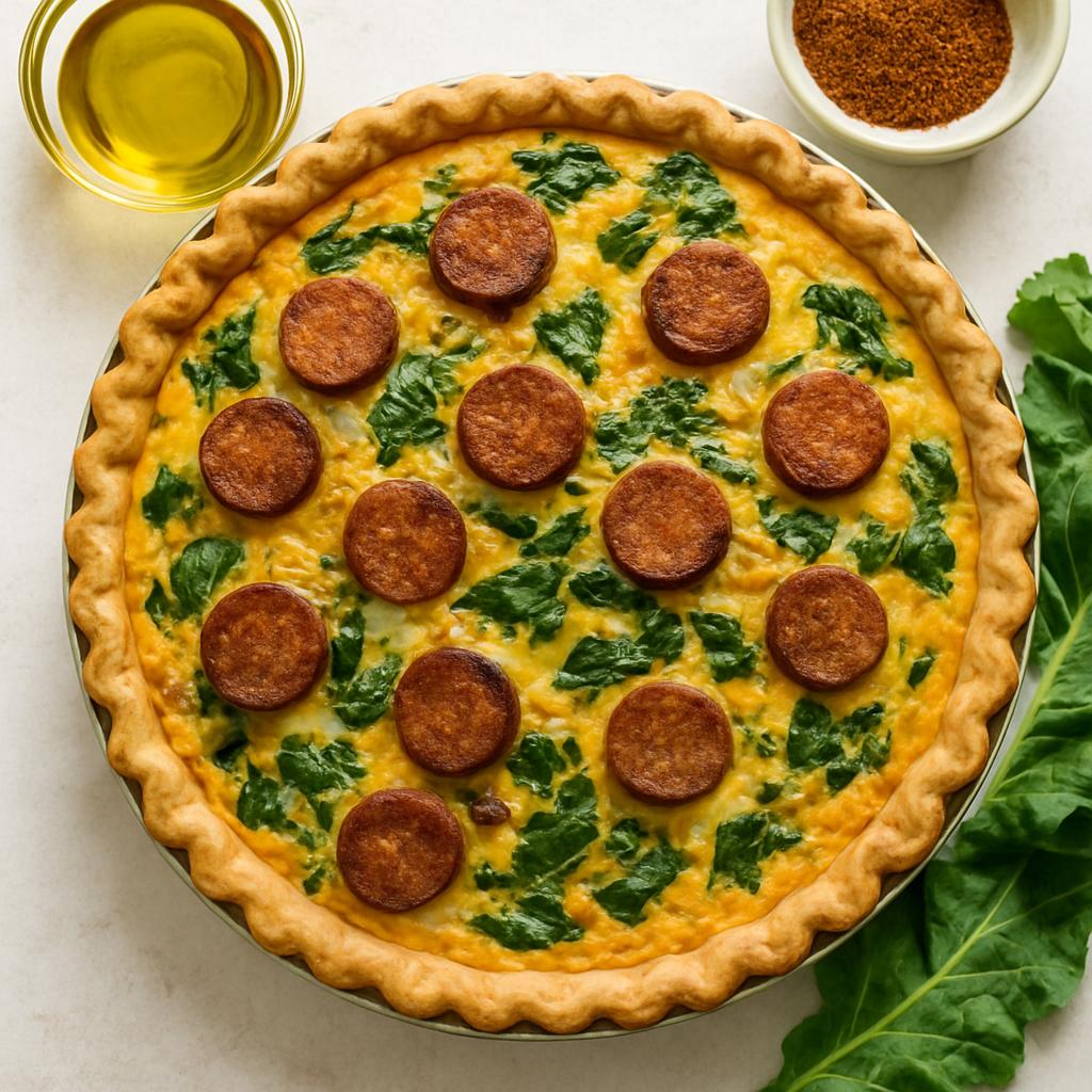 Andouille Sausage Quiche