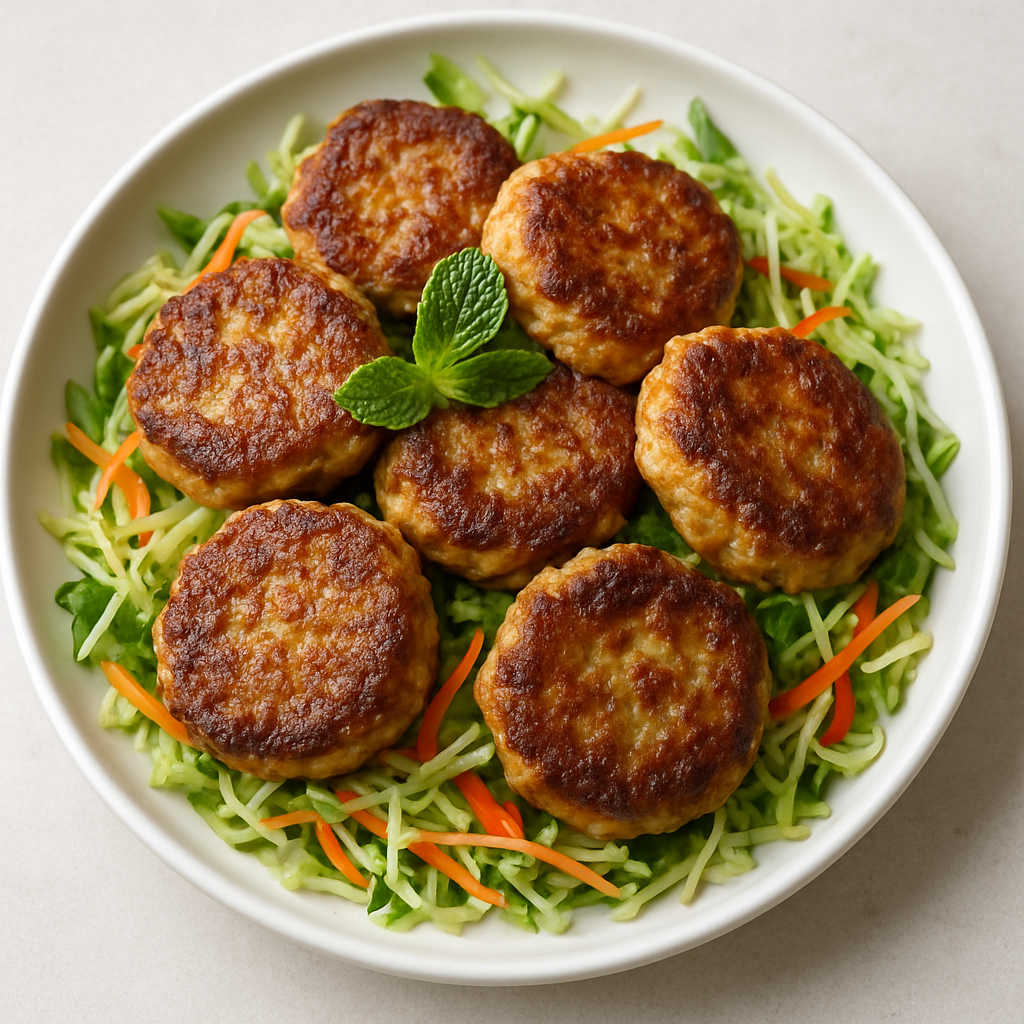 Tortitas de Tofu y Carne Molida de Cerdo
