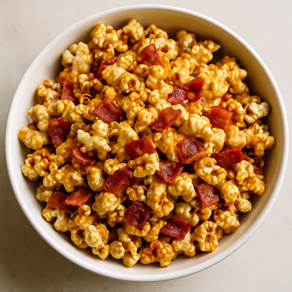 Palomitas de Maíz con Tocino, Maple y Bourbon