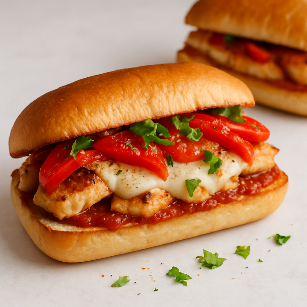 Sándwich de Pollo a la Parmesana a la Parrilla