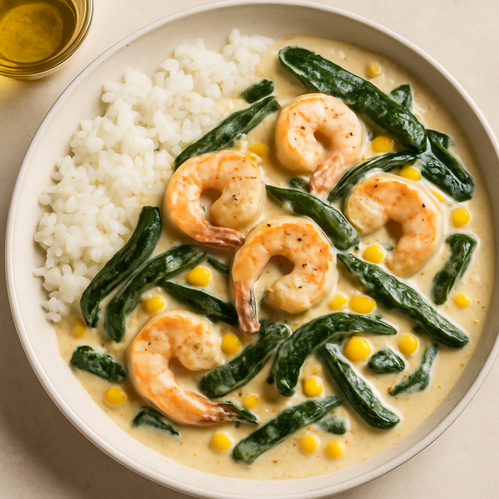 Creamy Shrimp and Poblanos